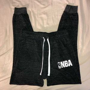 Gray NBA joggers/sweatpants